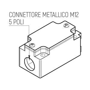 BM1M - Precablato - Connettore M12 - 5 poli