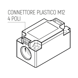 BP1M - Precablato - Connettore M12 - 4 poli