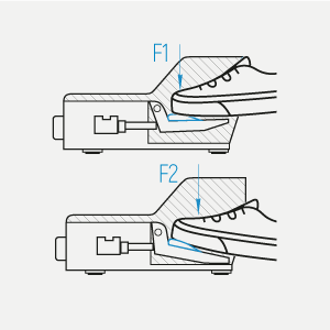 PS25-V0-M - With safety device notch and two-stage actuating force