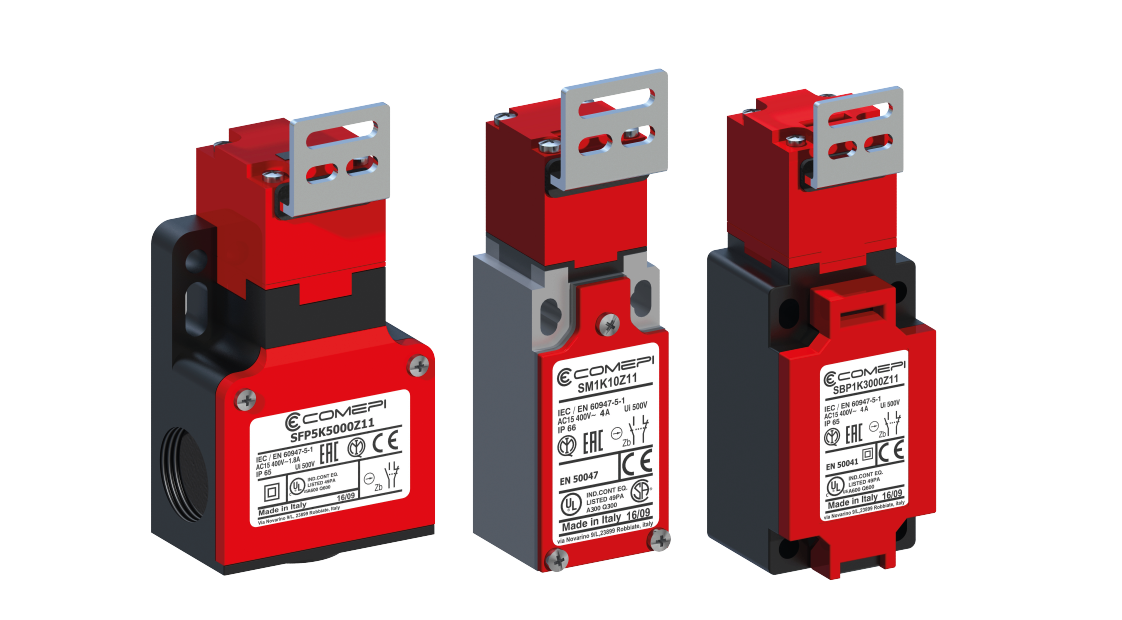 Safety limit switches with separate actuator