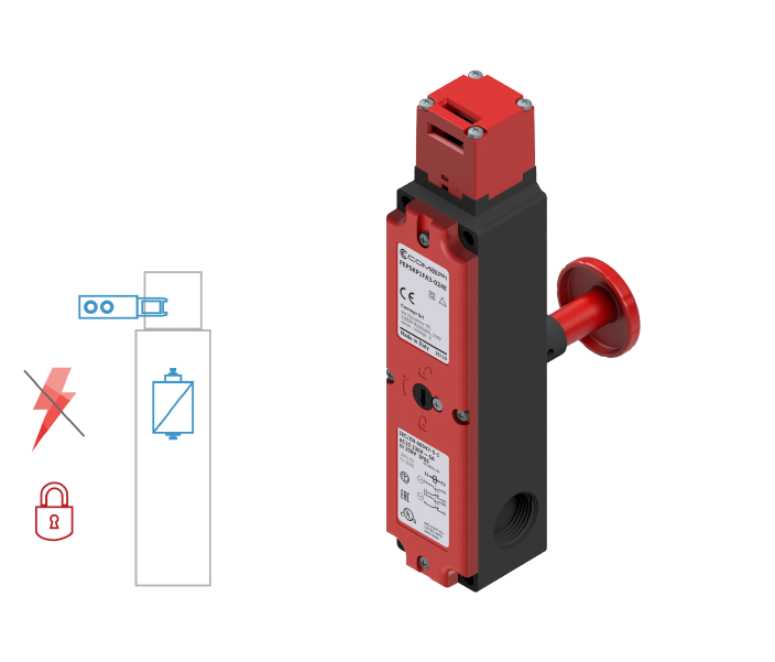 FEP - M - MECHANICAL INTERLOCK - REAR RELEASE BUTTON
