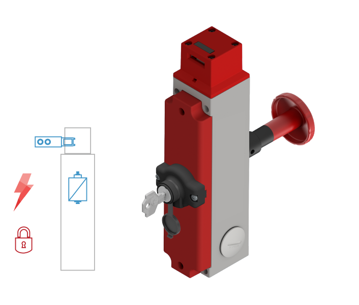 FEM LOCK E - A - REAR RELEASE BUTTON