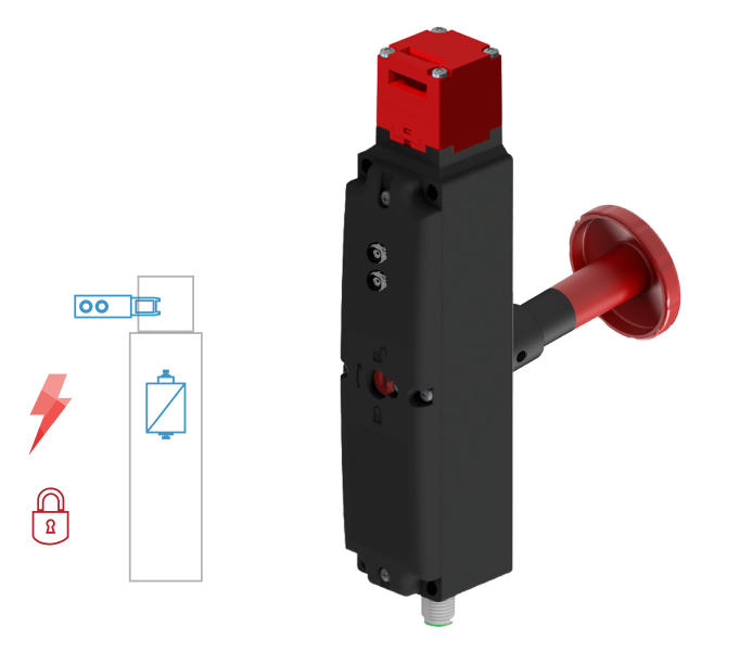 FEP - L -E - A - ELECTRICAL INTERLOCK - REAR RELEASE BUTTON