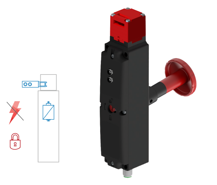 FEP - L - M - A - MECHANICAL INTERLOCK - REAR RELEASE BUTTON